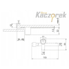 Zamek meblowy 006 - ZG02 - gablotowy zaczepowy niklowany